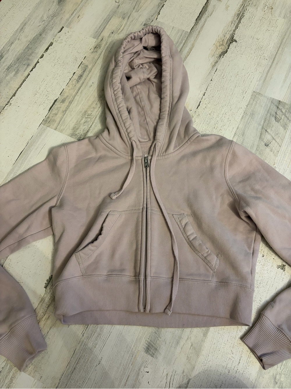 Hollister cropped zip up